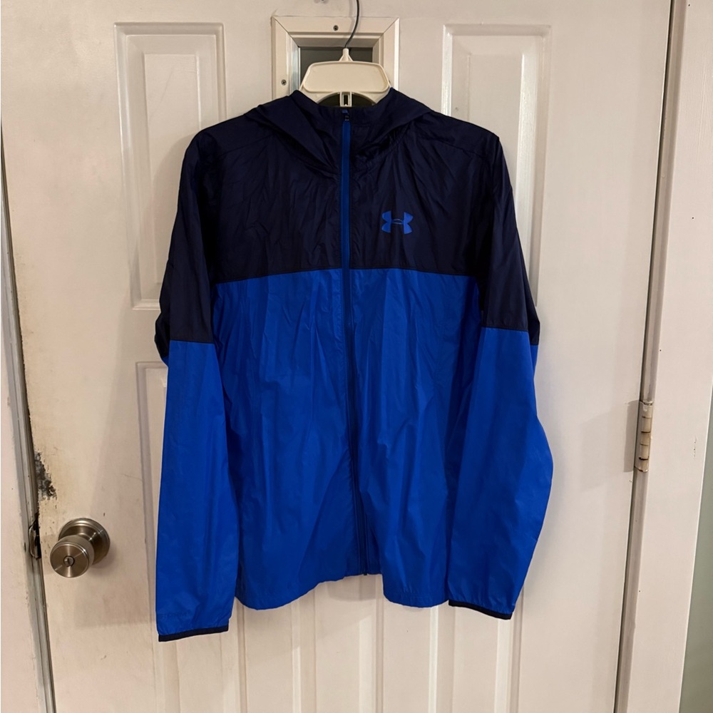 Under Armour Boy’s Black and Blue Windbreaker